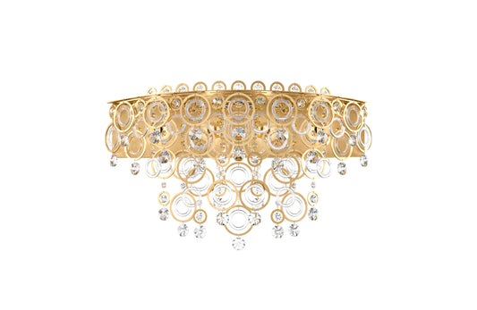 Schonbek Dr2440N-22H 4 Light Crystal Sconce, Heirloom GoldBy Schonbek