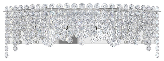 Schonbek Ch2440N-401H 4 Light Crystal Sconce, Polished Stainless SteelBy Schonbek