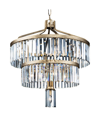Varaluz 297P13 Social Club 13 Light 28" Crystal Chandelier - Havana GoldBy Varaluz
