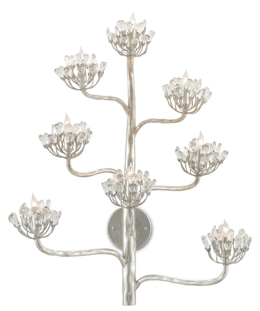 Agave Americana Silver Wall SconceBy Currey & Company