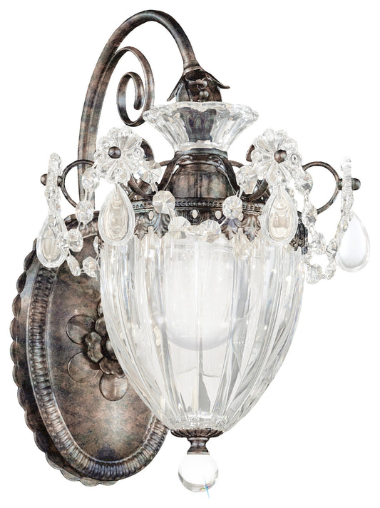 Bagatelle 1 Light Wall Sconce Heirloom Bronze Crystals SwarovskiBy Schonbek
