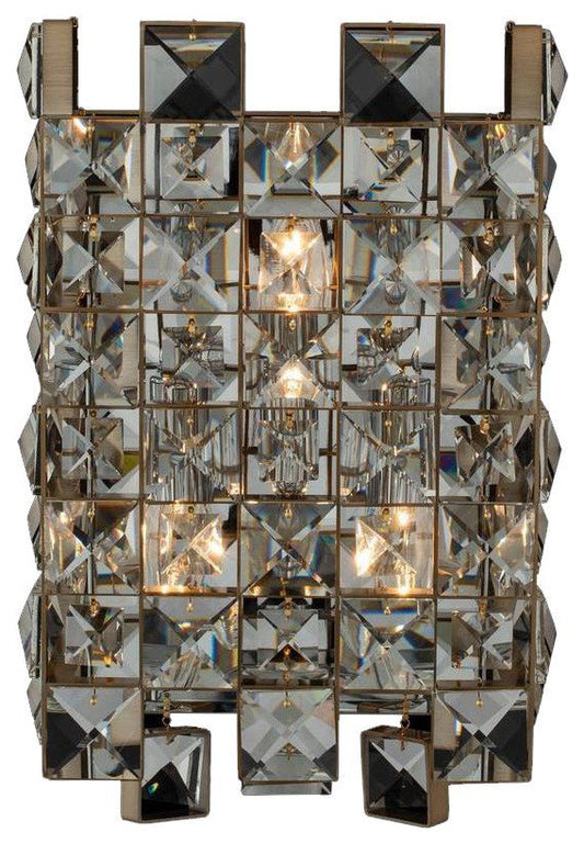 Elegant Piazze Gold Crystal Wall SconceBy KALCO LIGHTING