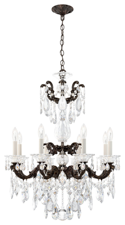 Schonbek 5007-76S 8 Light Crystal Chandelier, Heirloom BronzeBy Schonbek