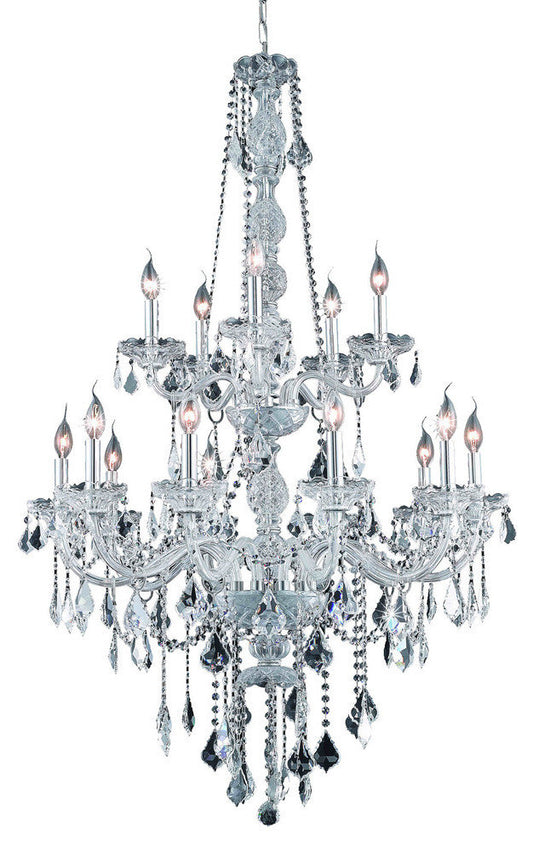 Elegant Verona 15-Light Chrome Chandelier Clear Royal Cut CrystalBy Elegant Furniture & Lighting