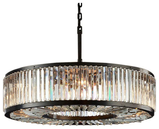 Gio Modern Crystal Chandelier, 40", Clear CrystalBy Morsale.com