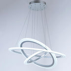3-Ring Modern Mid Century Chandelier