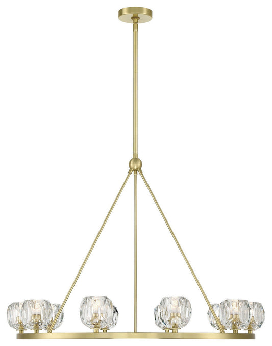 Aragon LED Chandelier, Soft BrassBy Crystorama Lighting