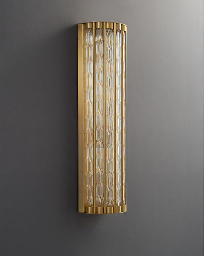Luxury Golden Crystal Wall Lamp, L7.1xw4.7xh23.6", Cool LightBy Miron Demid LLC