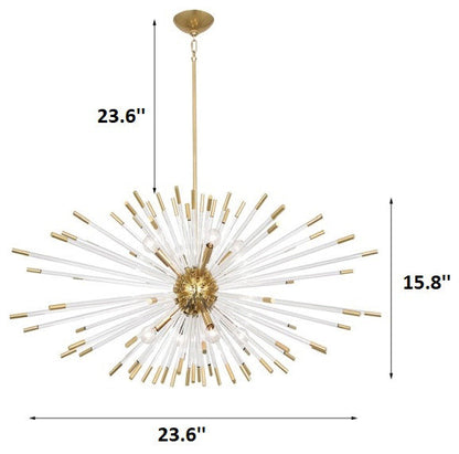Oletta | Dandelion-Shaped LED Crystal Chandelier, L 23.6* W 15.8By Miron Demid LLC