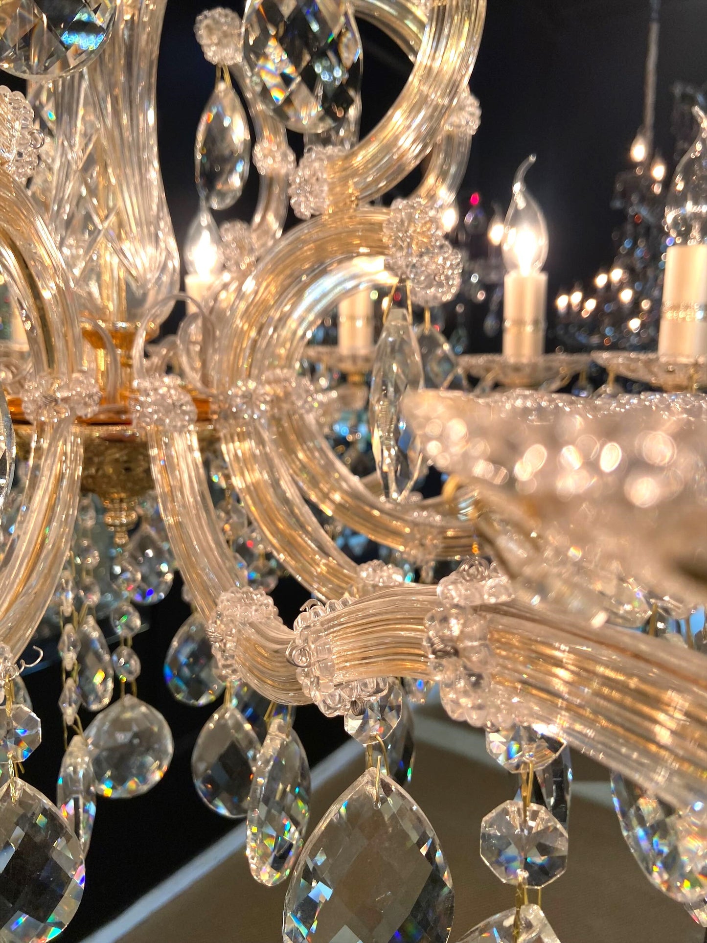La Scala 19-Light Crystal Chandelier - GoldBy Michael Amini