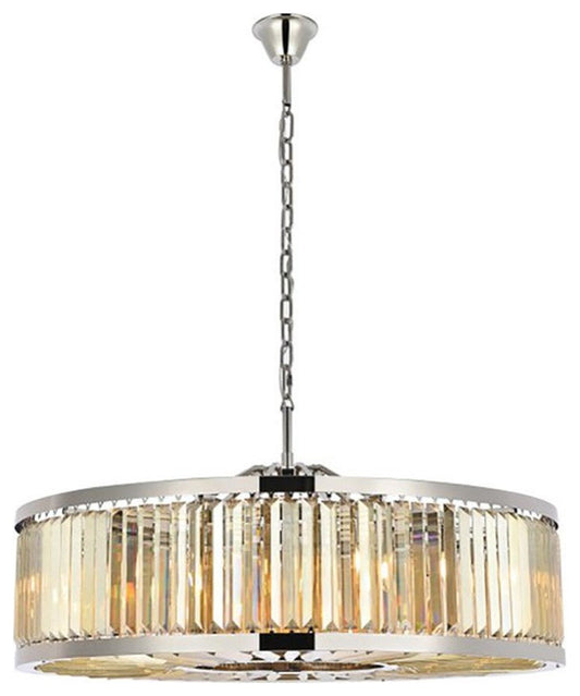 Urban Classic Chelsea 10-Light Metal Royal Cut Chandelier in Polished NickelBy Urban Classic