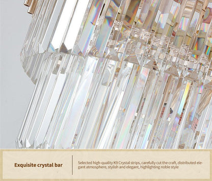 Art Deco | Black and Gold Crystal Chandelier for Hall and Staircase, Black, 27.6'', Non-Dimmable, Warm LightBy Miron Demid LLC