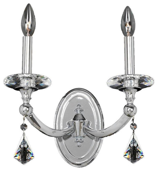 Chrome Floridia Wall Sconce With CrystalsBy KALCO LIGHTING