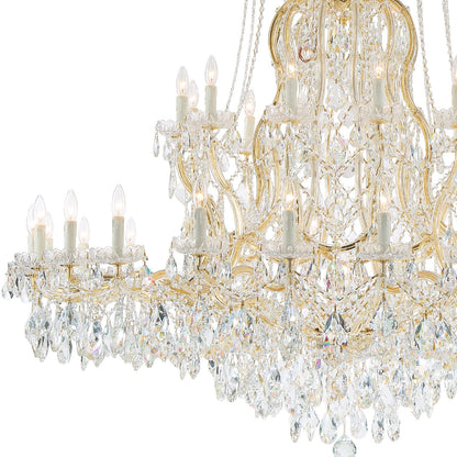 Crystorama Lighting Group 4460-CL-S Maria Theresa 37 Light 64"W - GoldBy Crystorama Lighting