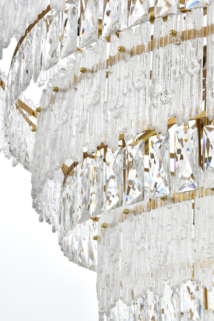 Home Living 36" Chandelier, Satin GoldBy Home Living