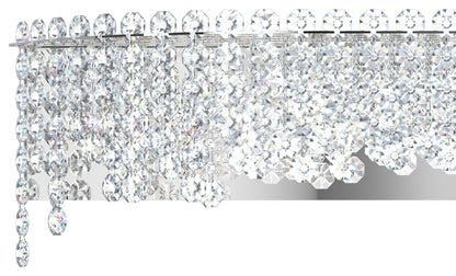 Schonbek Ch3640N-401H 6 Light Crystal Sconce, Polished Stainless SteelBy Schonbek