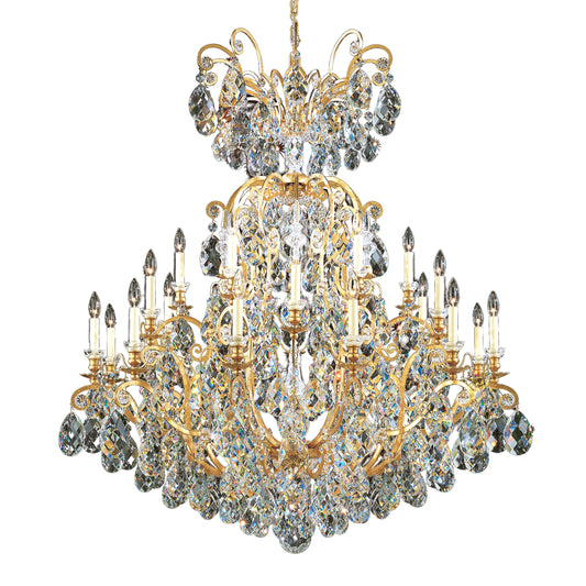 Schonbek 3774-22 25 Light Crystal Chandelier, Heirloom GoldBy Schonbek