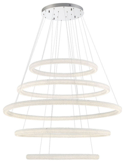 Sassi 1-Light Chandelier, ChromeBy Eurofase Lighting