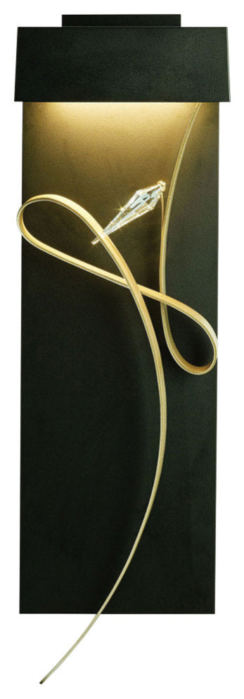 Rhapsody LED Sconce, Black With Soft Gold AccentBy Synchronicity