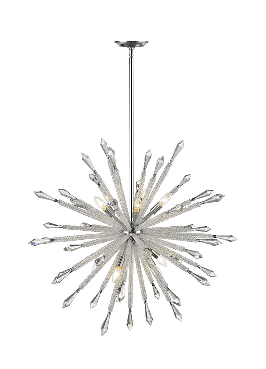 Soleia Collection 10 Light Chandelier in Chrome  FinishBy Z-LIte