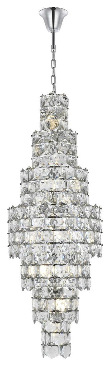 Adaline 26 Light Chandelier, ChromeBy Elegant Furniture & Lighting