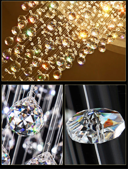 Le Tignet | Creative Large Raindrops Crystal Chandelier, 16 Bulbs, Warm LightBy Miron Demid LLC