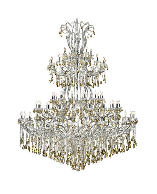 Elegant Lighting 2803G120-GT/RC Maria Theresa 84 Light 96"W - ChromeBy Elegant Furniture & Lighting