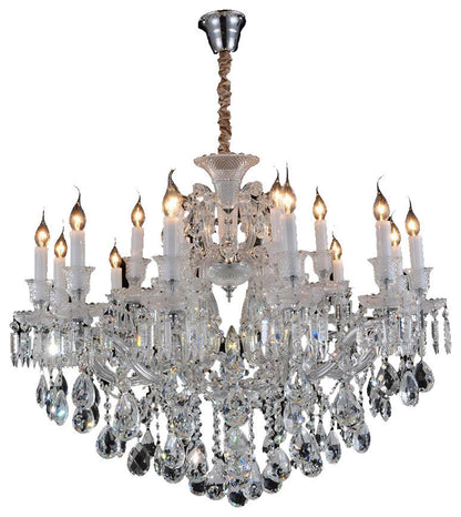 Aico Lighting Chambord 25 Light Chandelier in Clear and ChromeBy Michael Amini