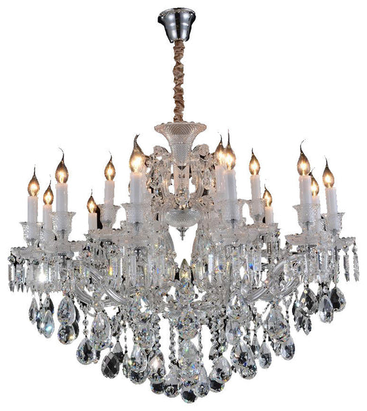 Aico Lighting Chambord 25 Light Chandelier in Clear and ChromeBy Michael Amini