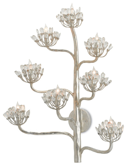 Agave Americana Silver Wall SconceBy Currey & Company