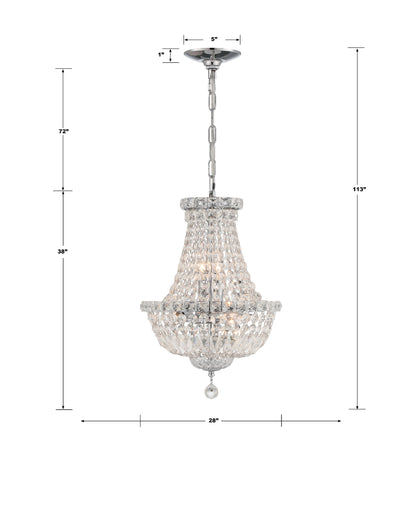 Roslyn 15-Light Polished Chrome ChandelierBy Crystorama Lighting
