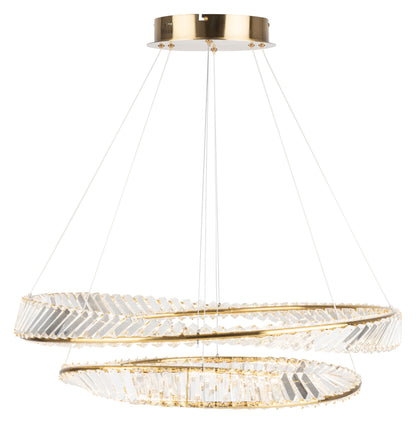 Stella LED Chandelier - 65W - Brushed BrassBy ARTCRAFT Lighting
