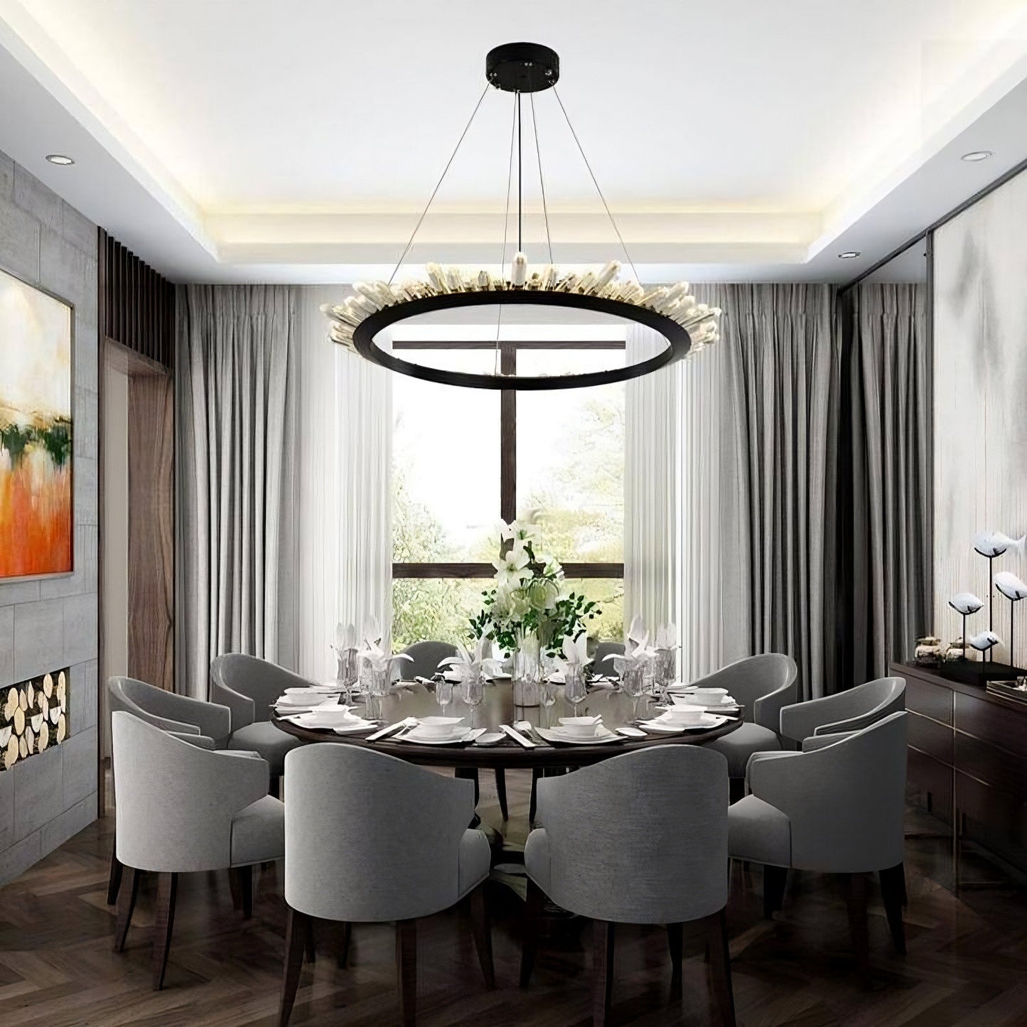 Orion Contemporary ChandelierBy Morsale.com