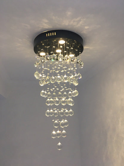 Le Tignet | Creative Large Raindrops Crystal Chandelier, 16 Bulbs, Warm LightBy Miron Demid LLC