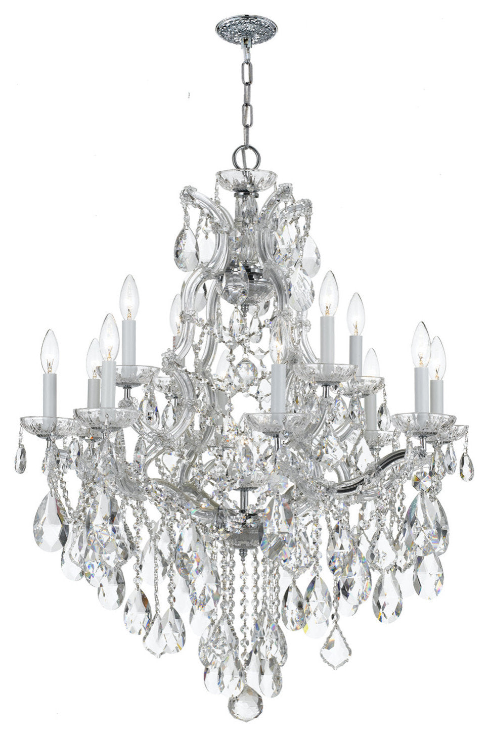 Crystorama Lighting Group 4413-CL-S Maria Theresa 13 Light 28"W - GoldBy Crystorama Lighting