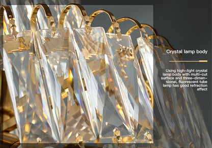 Pegli | New Luxury Long Crystal Chandelier for StairwayBy Miron Demid LLC