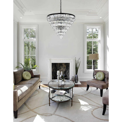 Josephine 29 Light Chandelier, BlackBy Elegant Furniture & Lighting