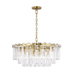 Hannah Foyer Chandelier, 10-Light, Brushed Nickel/Matte Black, 32"W (5338 BN/MBLACK A08AP)