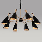 8-light LED Electroplated Metal Nordic Chandeliers Ceiling Lights Fixture