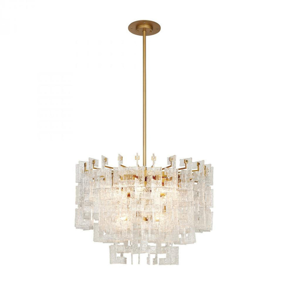 Exposition Brushed Brass Chandelier