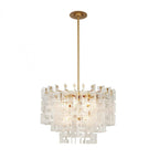 Exposition Brushed Brass Chandelier