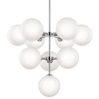 Stellar Chandelier, 24-Light, Black, 30"W (C75324BKOP 305UT85)