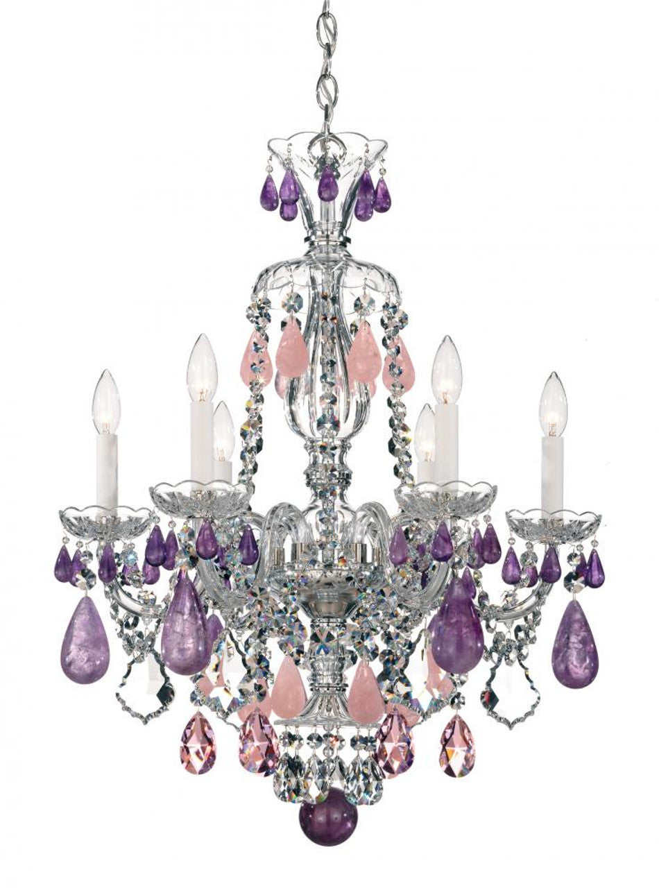 La Scala Chandelier, 8-Light, Heirloom Bronze, Clear Heritage Crystal, 25"W (5073-76 1T4R9)