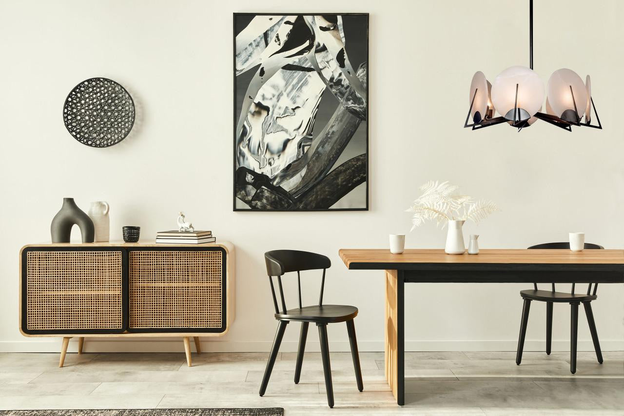 Glissade Double Large Pendant, LED, Ink, Clear, 43.5"W (137587-LED-STND-89-ZM0749 5Z311G)