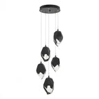 Chrysalis Pendant, 5-Light, Bronze, Black Polished Crystal, 16.1"W (131138-SKT-STND-05-BP0755 5YZTGM)