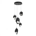 Chrysalis Pendant, 5-Light, Modern Brass, Black Polished Crystal, 15.7"W (131139-SKT-STND-86-BP0756 5YZUF4)