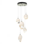 Chrysalis Pendant, 5-Light, Vintage Platinum, Black Polished Crystal, 15.7"W (131139-SKT-STND-82-BP0756 5YZTJM)