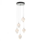 Chrysalis Pendant, 5-Light, Black, White Polished Crystal, 15.4"W (131137-SKT-STND-10-WP0754 5YX0NV)