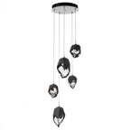 Chrysalis Pendant, 5-Light, White, Black Crystal, 15.4"W (131137-SKT-LONG-02-BP0754 5YX0NK)