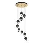 Chrysalis Pendant, 9-Light, Soft Gold, White Polished Crystal, 20.5"W (131140-SKT-STND-84-WP0754 5YZUG7)